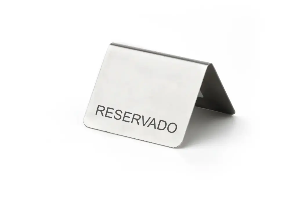 Placa Reservado