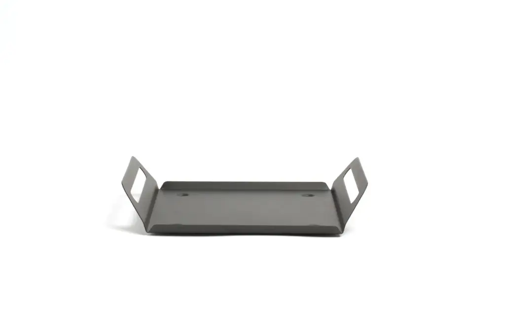 Fuente Catering Aluminio Negra Con Asas 27X15 Cm.