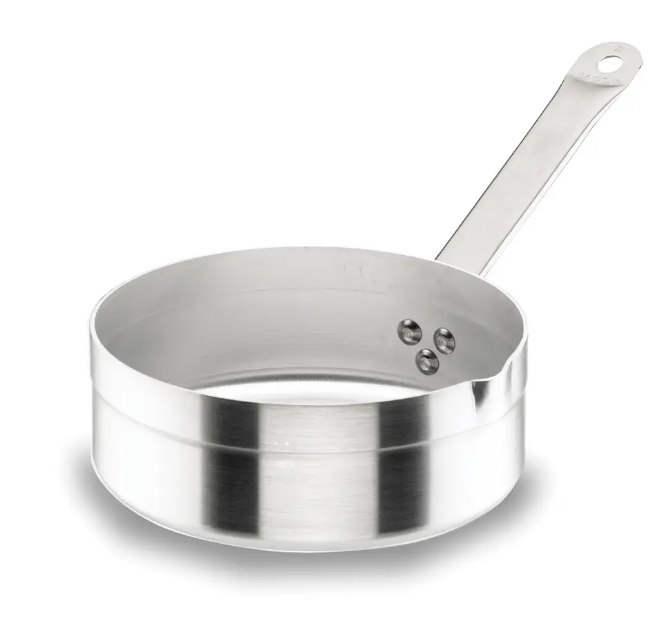 Cazo Recto Alto Aluminio 24 Cm.              