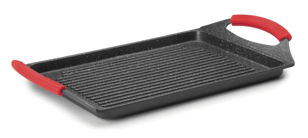 Plancha Aluminio Fundido Eco-Piedra Acanalada 46X27,5 Cm.