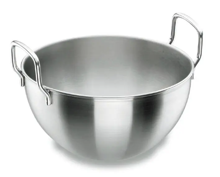 Caldero Semi Esferico C/Asas Inox. 36 Cm.                    