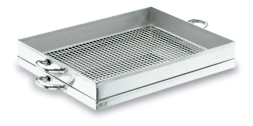 Escurridor Fritos C/Bandeja Inox. 40X29 Cm.     