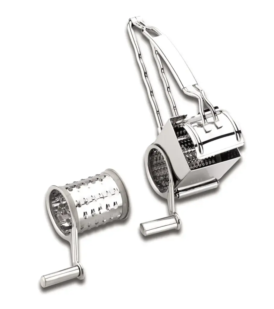Rallador Manivela Inox.  2 Cuchillas