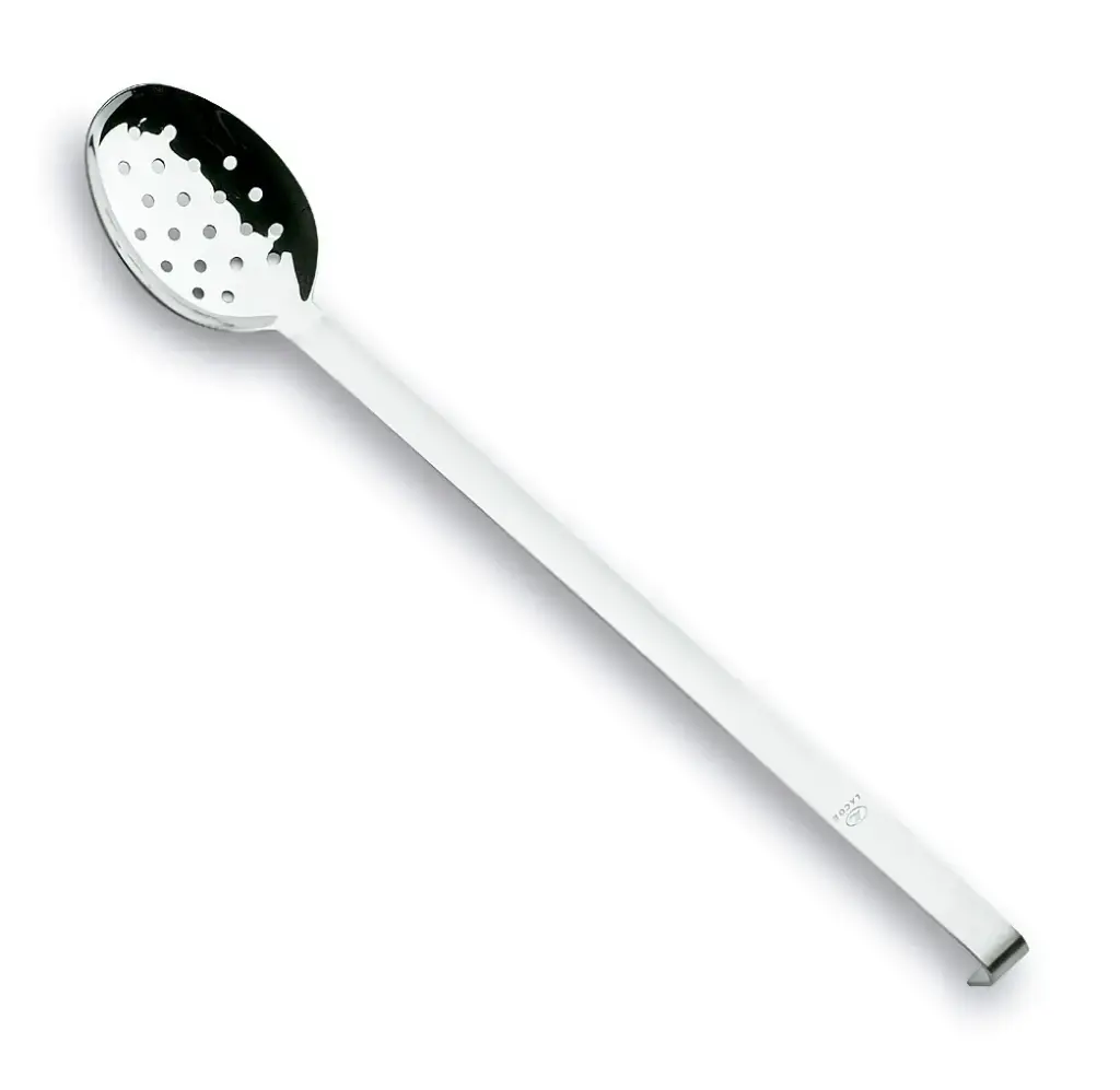 Cuchara Monobloc Inox. Perforada 48 Cm..        