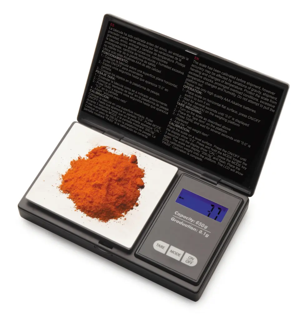 Balanza Precision De Bolsillo 650 Gr.                  