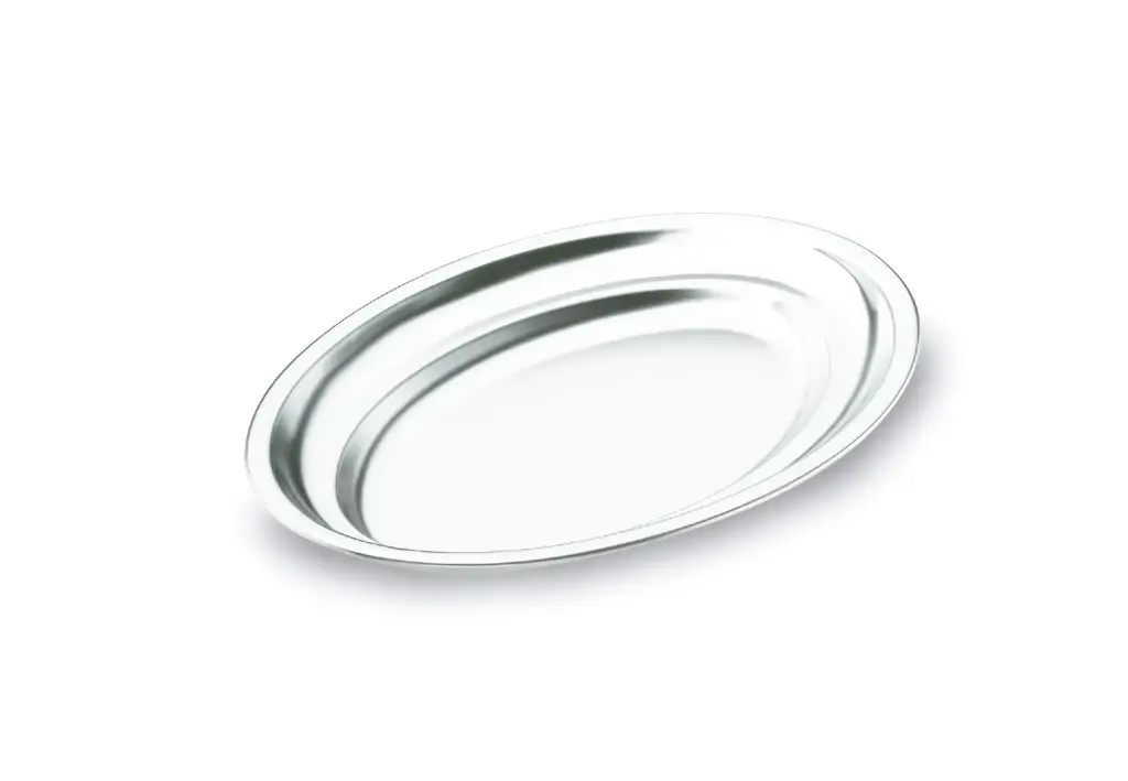 Fuente Oval Inox. 25 Cm.                      