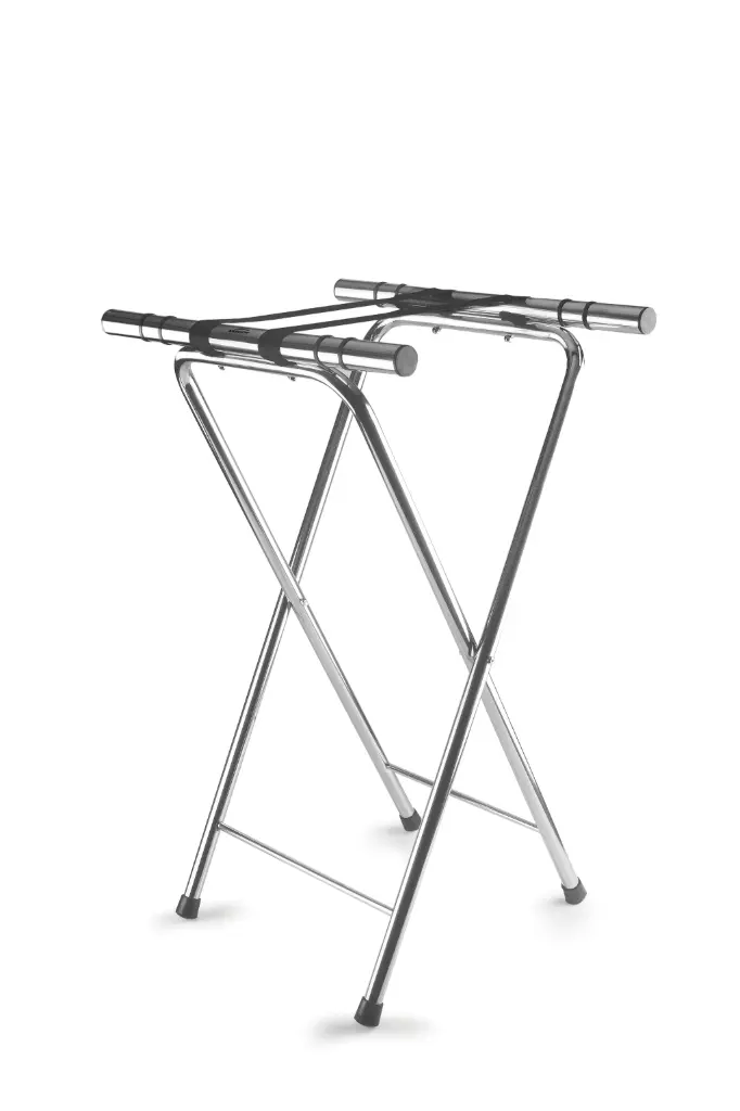Soporte Bandejas Plegable Inox. 41,5X52X80 Cm.