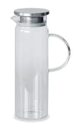 Jarra Buffet Borosilicato Tapa Inox. 1,7 L.