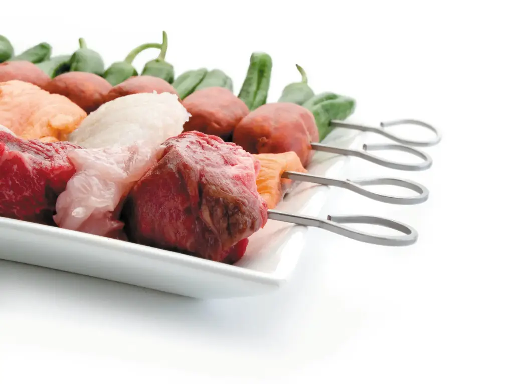 Brocheta Inox. 40,5 Cm. 6 Unid.  