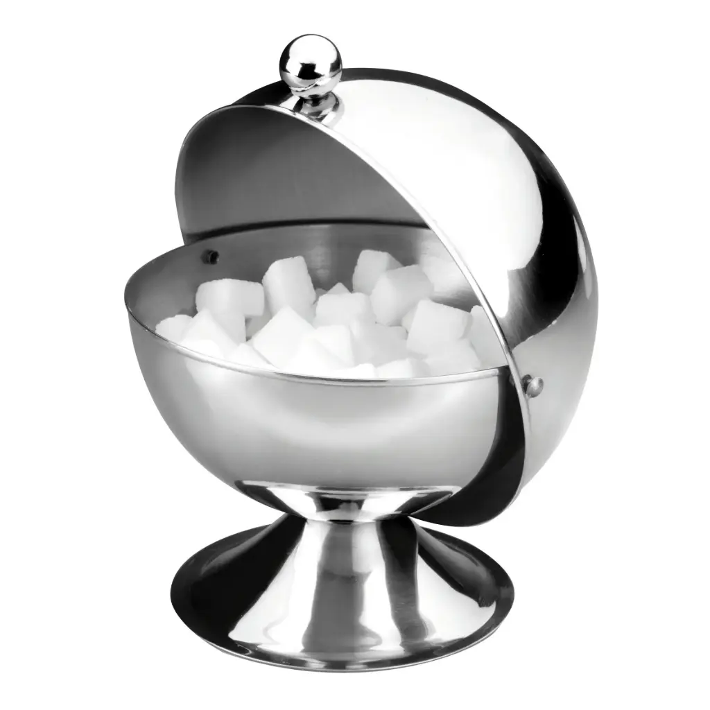 Azucarero Tapa Roll Inox. 14 Cm.                                 