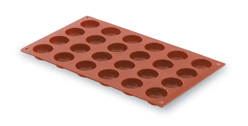 Molde Silicona Semiesfera 24 Cavidadades 30X17 Mm.