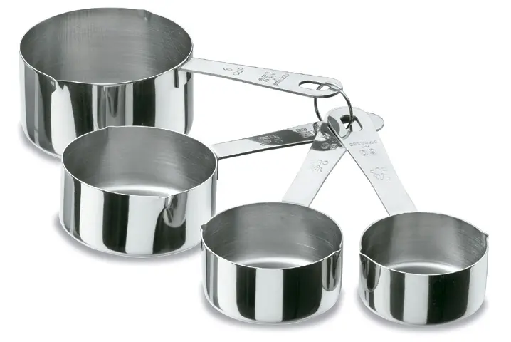 Cazo Medidor Inox. 4 Unid.    