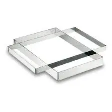 Marco Rectangular Inox. 31X48X3 Cm.        