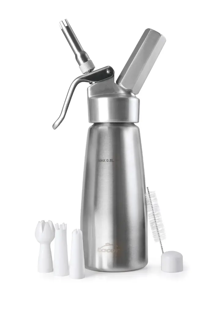 Sifon Crema Aluminio 0.5 L. 
