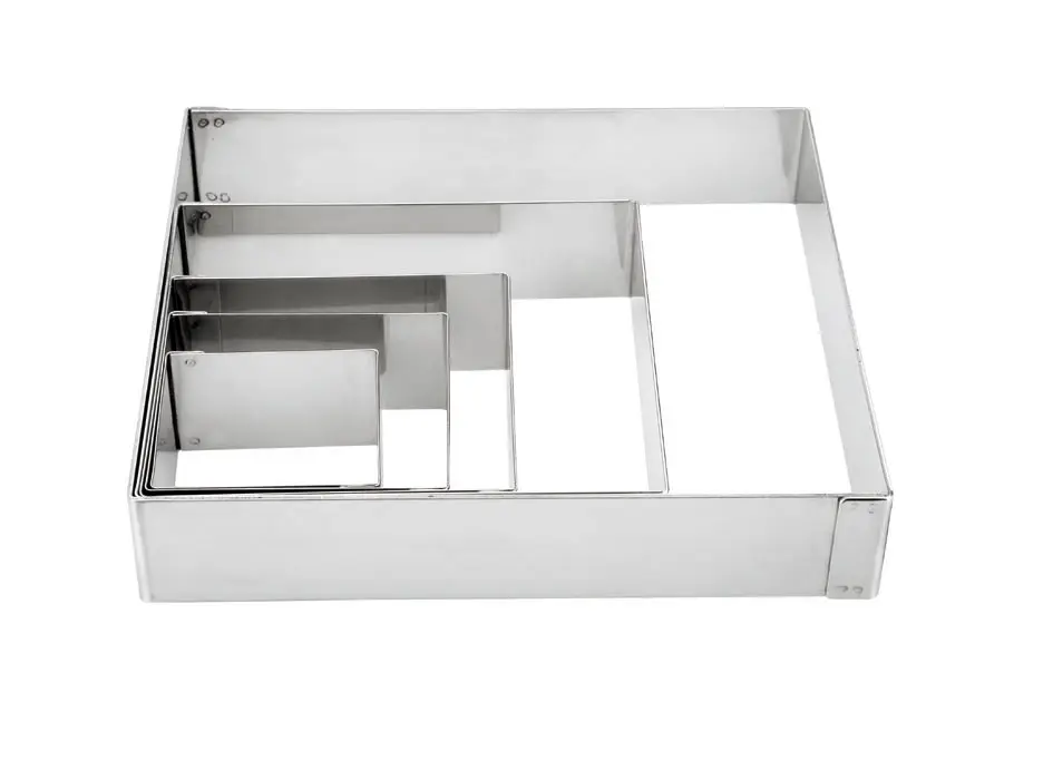 Molde Aro Cuadrado 10X10 Cms. Inox      
