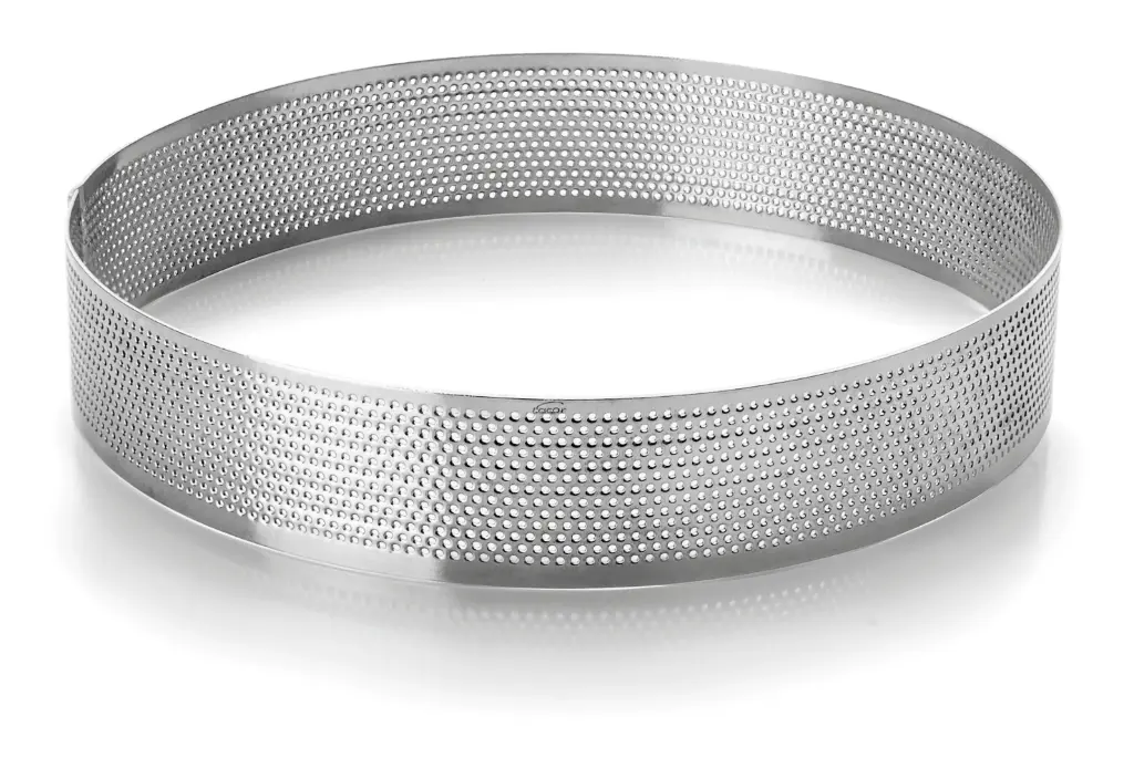 Aro Redondo Perforado Inox. 16X3,5 Cm.                           