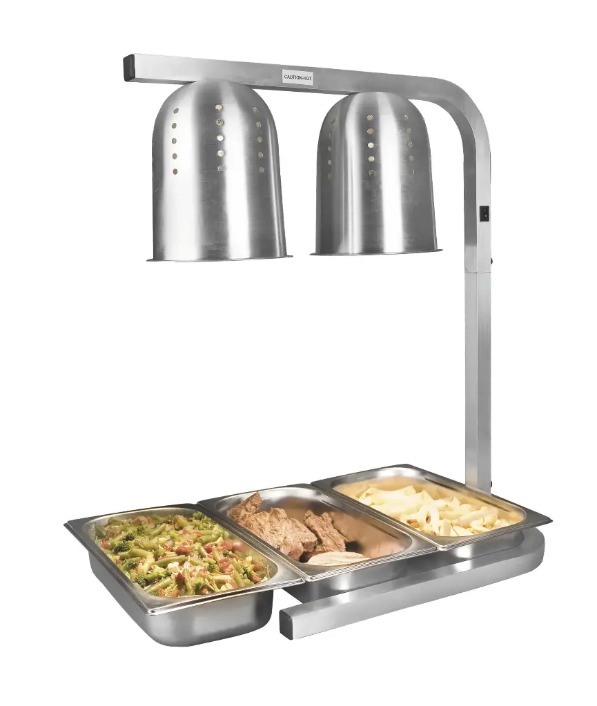 Lampara Buffet Infrarrojos Doble 550 W.  