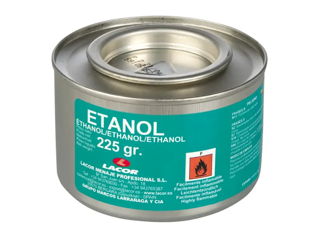 Gel Combustible Ethanol Lata 225 Gr.  