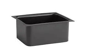 [14037] Cubeta Poliestileno Valo Negra Gn. 1/2 13 Cm.