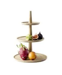 [14014] Expositor Buffet Madera Valo 2 Alturas 30X42Cm.
