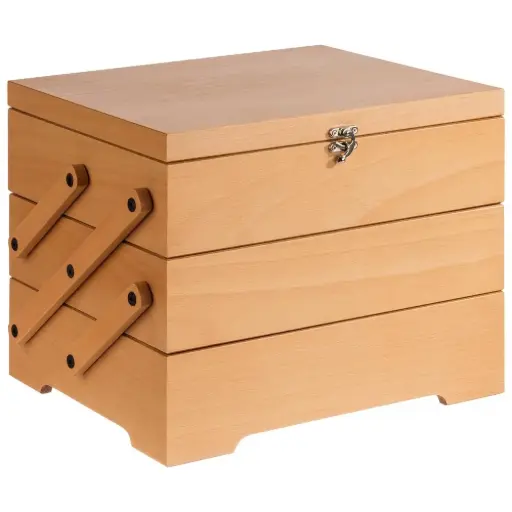 [11711] Nido Buffet Madera Natural 3 Compartimentos 36X29X28 Cm.