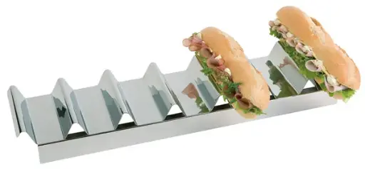 [11891] Soporte Bocadillos Y Perritos Inox. 48X11X6 Cm.