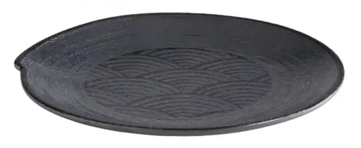 [84908] Plato Llano Melamina Dark Wave 22 Cm.