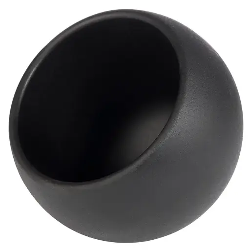 [85081] Bol Moon Melamina Negro 6 Piezas 8X7,5 Cm.
