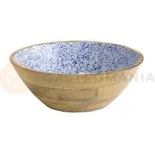 [1054] ZZ26 Ensaladera Mango Madera Azul 30X10,5 Cm.