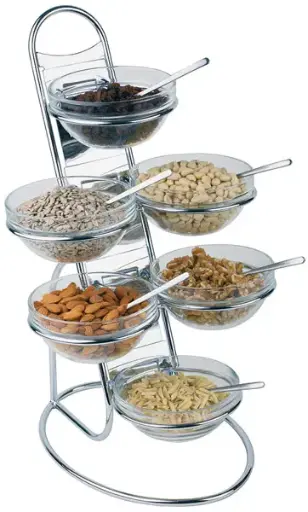 [11499] Dispensador Mermeladas Inox. 6 Boles Sin Tapa
