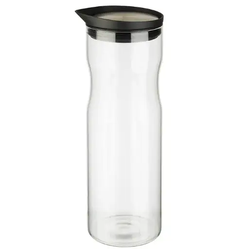 [10721] Jarra Buffet Cristal Tapa Inox. 1 L.