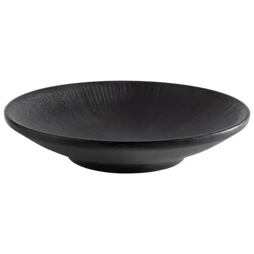 [85073] Plato Nero Melamina 15X3 Cm.