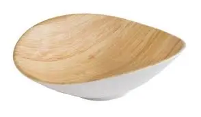 [84816] Ensaladera Bamboo Melamina Oval 17.5X15.5 Cm.