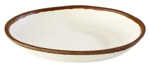 [84575] Plato Postre Melamina Crocker Beige 20,5 Cm.