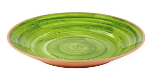 [84171] Plato Buffet La Vida Melamina Verde 32X3,5 Cm.