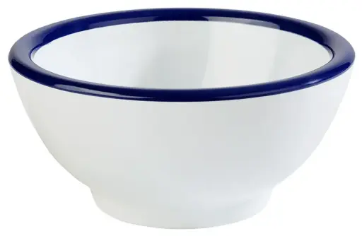 [84492] Bol Enamel Look Melamina Filo Azul 13X6,5 Cm.