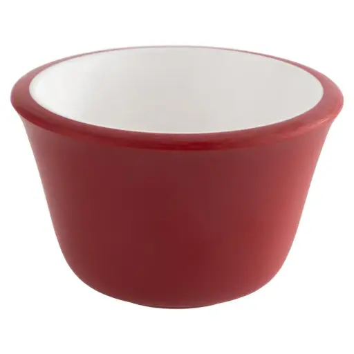 [85242] Ramequin Melamina Rojo 6X4 Cm. / 4 Cl. 6 Unidades