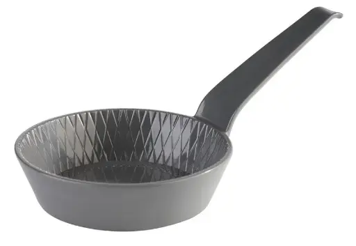 [84782] Bol Degustacion Mini Melamina Antracita C/Mango 8,5X2,5 Cm.