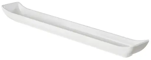 [84460] Fuente Degustacion Melamina Blanca 35X4,5X3 Cm.