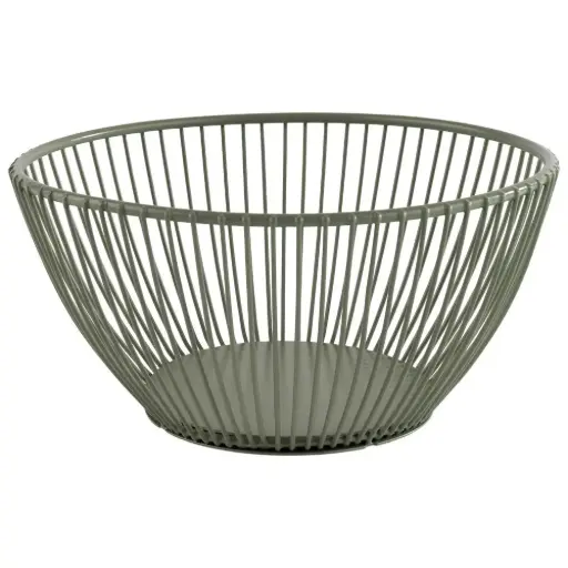 [30470] Cesta Metalica Svart Verde 17,5X8 Cm.