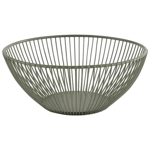 [30471] Cesta Metalica Svart Verde 20X8 Cm.