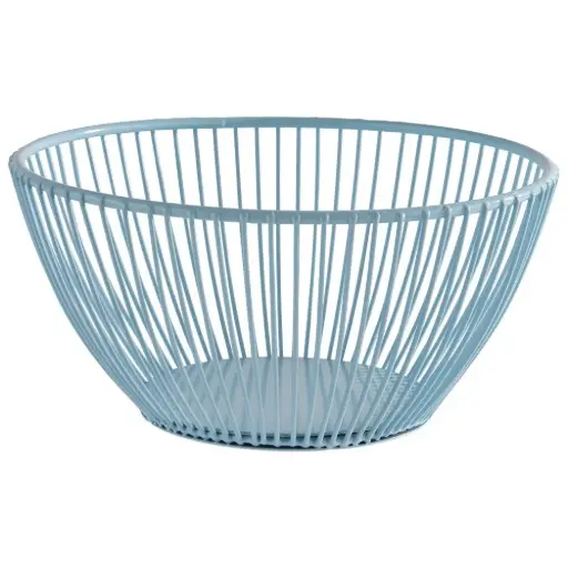 [30452] Cesta Metalica Svart Azul 17,5X8 Cm.