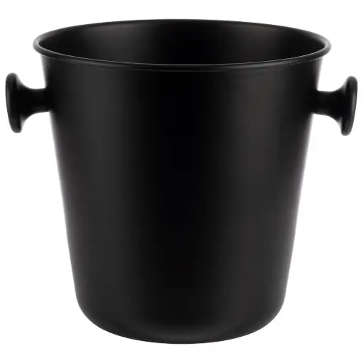[36115] Champanera Negro Mate 21,5X22 Cm.