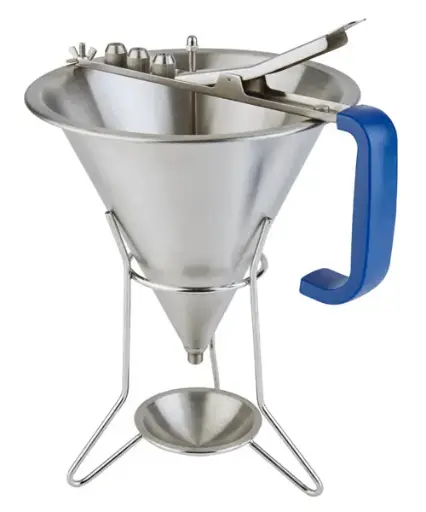 [77338] Embudo Dosificador Inox. Con Soporte