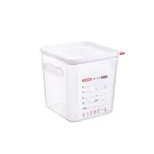 [11854] Contenedor Cuadrado Pp. Con Tapa 8 L. 23.5X23.5X23 Cm.