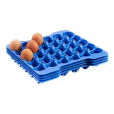 [73056] Set 4 Bandeja Portahuevos Azul