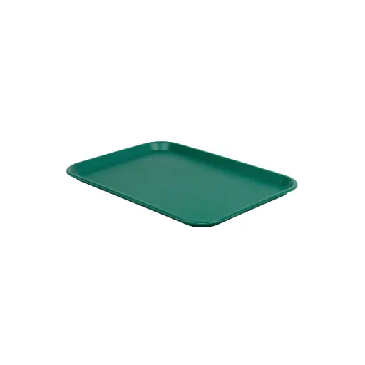[18046] Bandeja Fast Food Verde 350X270X20 Mm.                           
