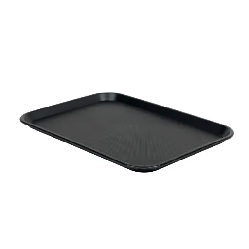 [59049] Bandeja Fast Food Negra 530X370X25 Mm.                           