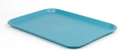 [19049] Bandeja Fast Food Azul Celeste 530X370X25 Mm.                    