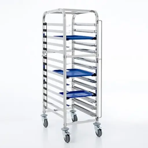 [61216] Carro Porta Bandejas Inox. 550X430X1744 Mm.